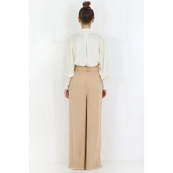 NWT Mother Of Pearl SS20 Ivory Cream "Iona" Wide Leg Belted Pants sz N/A - Picture 9 of 10